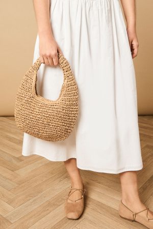 Lucy Rattan Detail Shoulder Bag