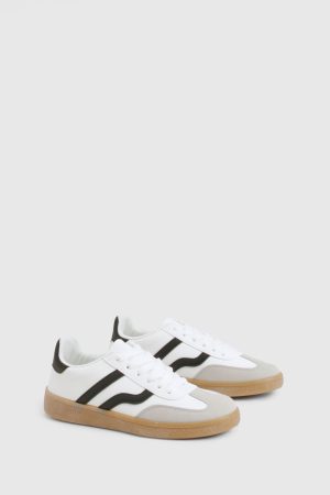 Gum Sole Striped Trainers