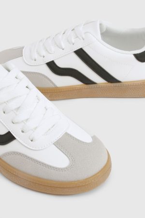 Gum Sole Striped Trainers