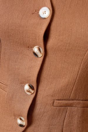 Tailored Button Detail Waistcoat