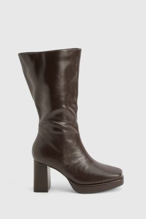 Platform Knee High Boots