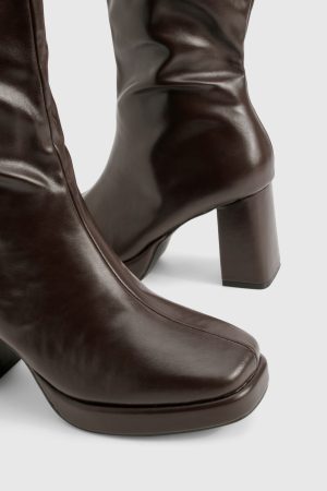 Platform Knee High Boots
