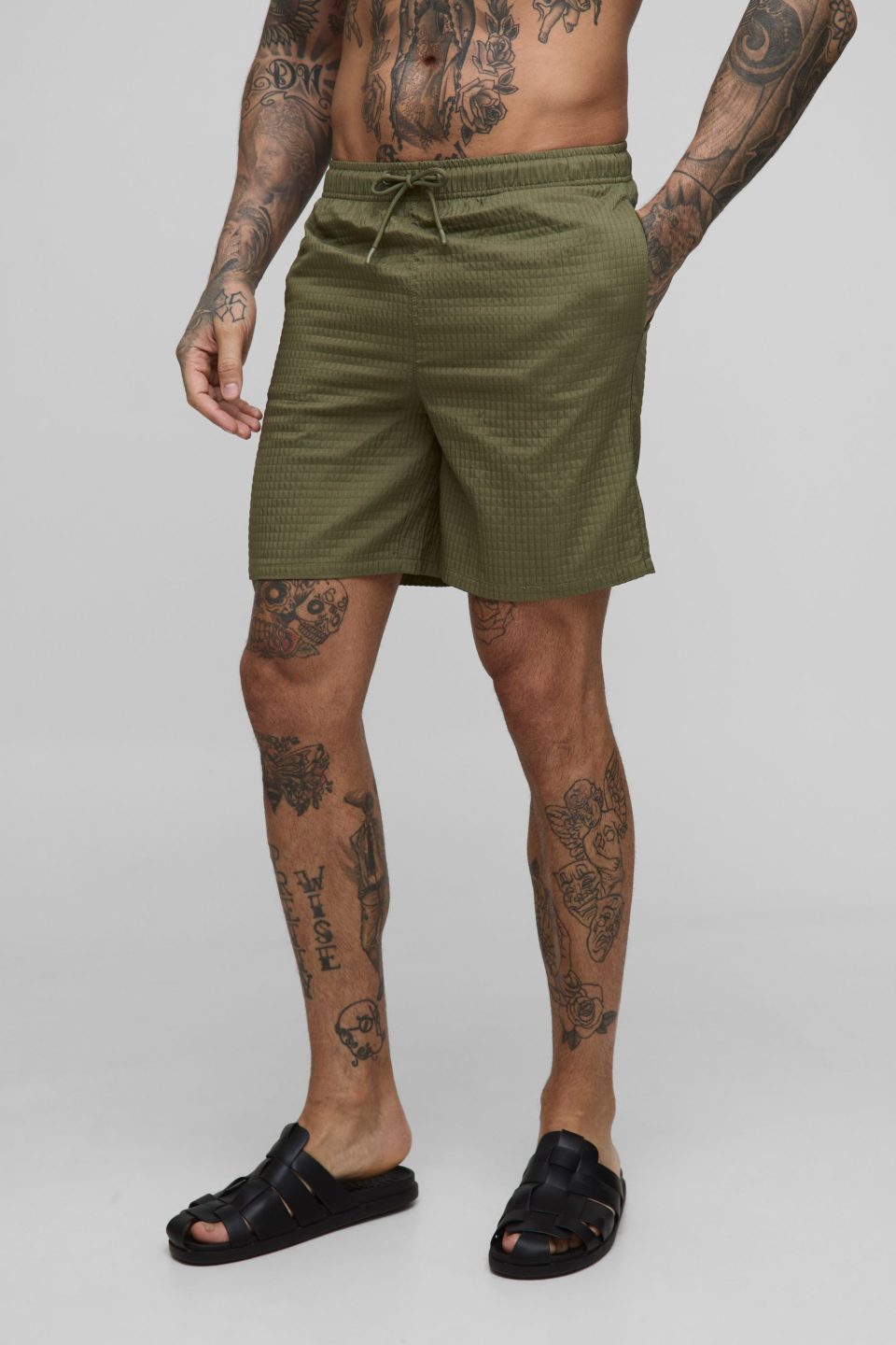 Tall Ripstop Mid Length Swim Short
