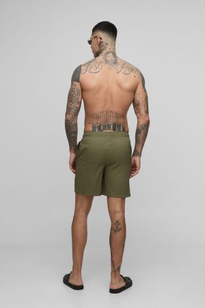 Tall Ripstop Mid Length Swim Short
