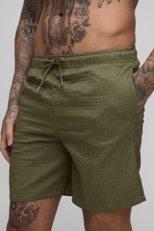 Tall Ripstop Mid Length Swim Short