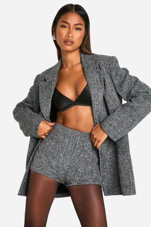 Herringbone Tailored Hotpants