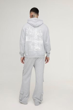 Tall Heavyweight Relaxed Flare Cargo Joggers