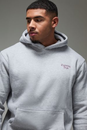 Man Active Destroy The Iron Oversized Hoodie