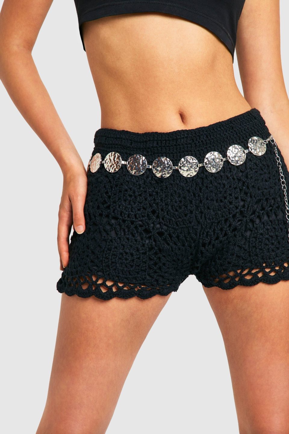 Hammered Metal Disc Belt