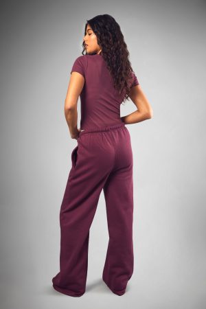 DSGN Studio Contrast Script Straight Leg Joggers