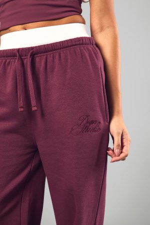 DSGN Studio Contrast Script Straight Leg Joggers