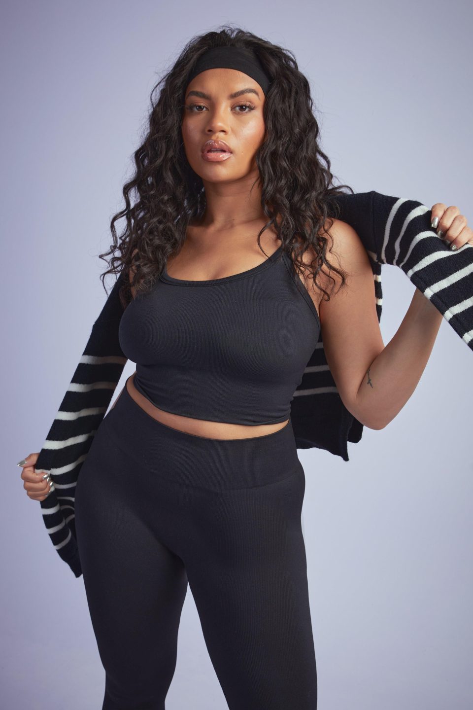 Boohoo Basics Plus Seamless Rib Longline Sports Bra