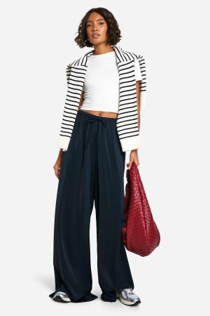 Tall Woven Wide Leg Trouser