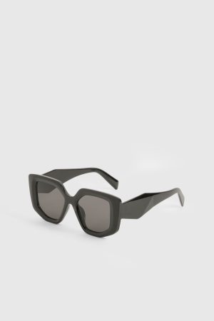 Black Frame Oversized Sunglasses