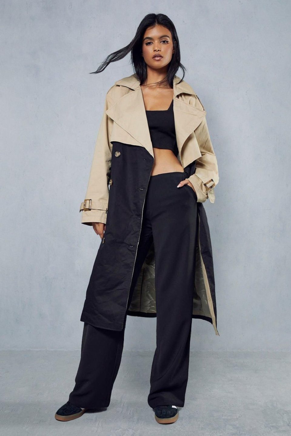 Oversized Belted Trench Coat