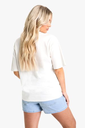 Maternity Over The Bump Denim Mom Shorts