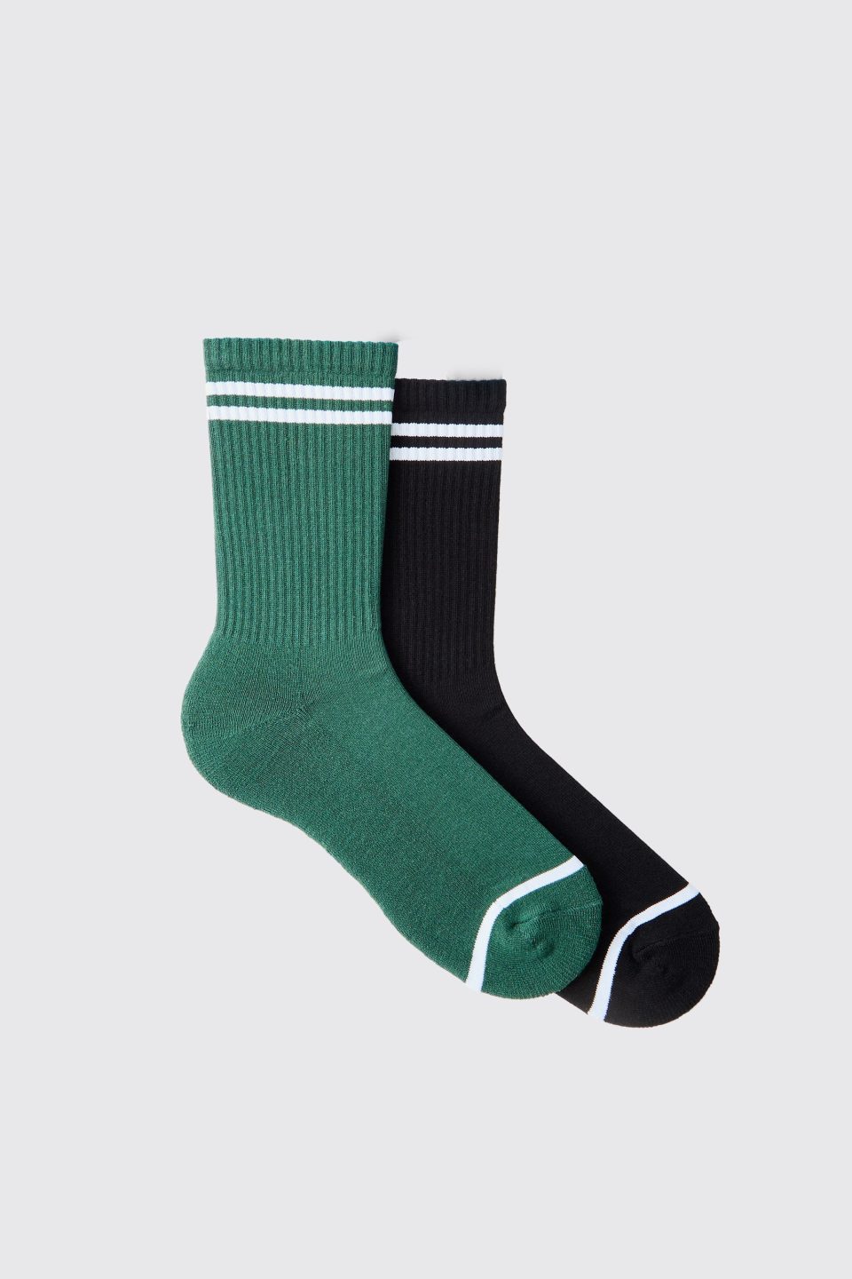 2 Pack Official MAN Highbuild Print Stripe Sport Sock