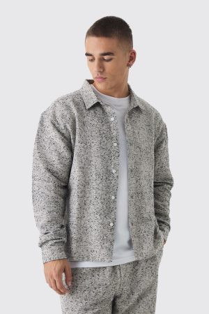 Boucle Textured Overshirt