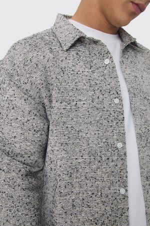 Boucle Textured Overshirt