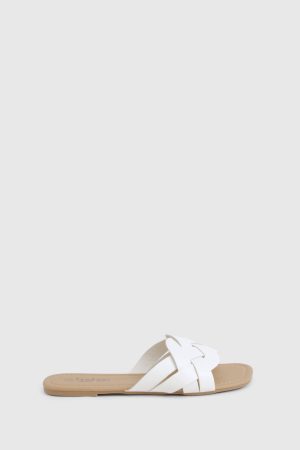 Wide Fit Woven Strap Sliders