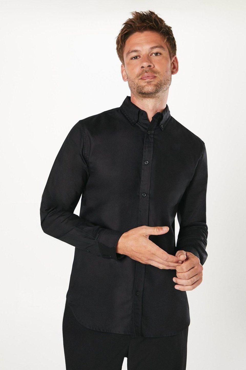Long Sleeve Chest Pocket Oxford Shirt