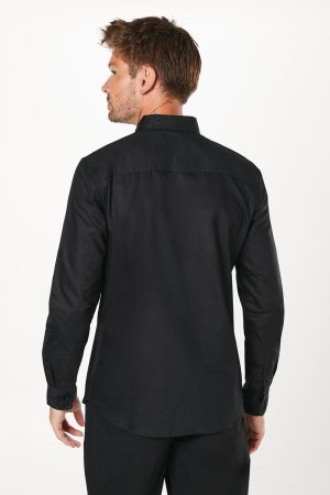 Long Sleeve Chest Pocket Oxford Shirt
