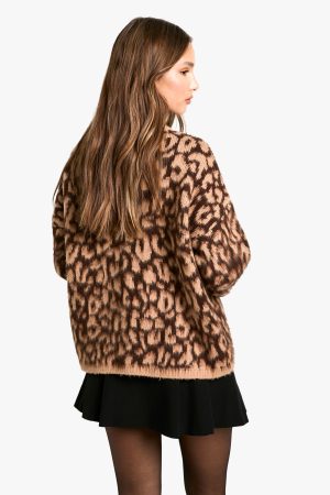 Leopard Print Cardigan