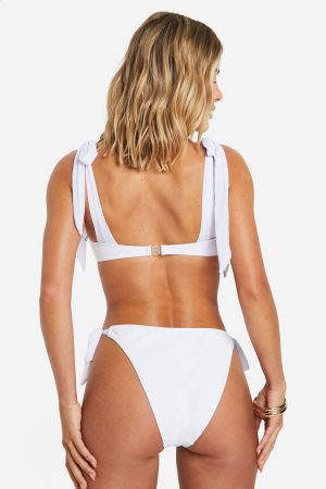 Bridal Organza Tie Shoulder Bikini Top