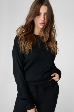 Knitted Drop Shoulder Jogger Set