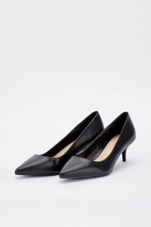 Dove Kitten Heel Court Shoes