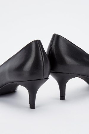 Dove Kitten Heel Court Shoes