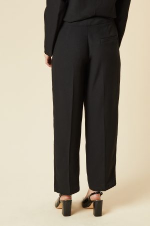 Petite Satin Tapered Trouser