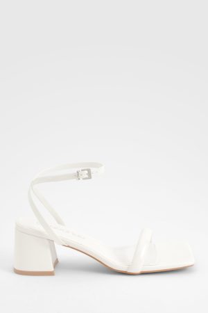 Square Toe Block Heel Two Part Heels