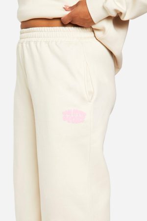 Plus DSGN Studio Sport Puff Print Straight Leg Jogger