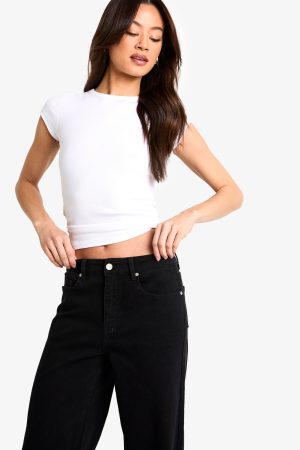 The Tall Mid Waist Wide Leg Jean