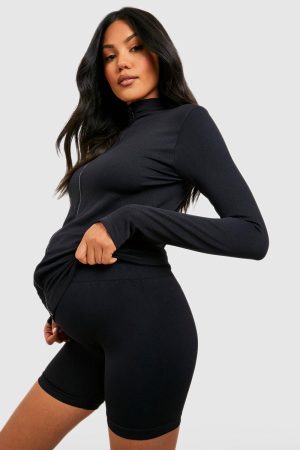 Maternity Seamless Cycling Shorts
