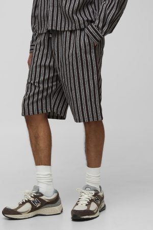 Stripe Relaxed Fit Short