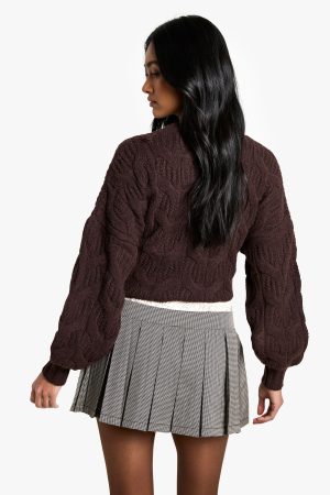 Satin DSGN Waistband Check Mini Tennis Skirt