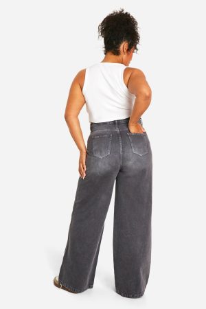 Plus Oil Washed Denim Jean