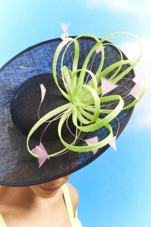 Lisa Tan Loop And Feather Detail Side Facing