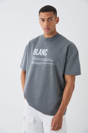 Oversized Rubber Print Heavyweight T-shirt
