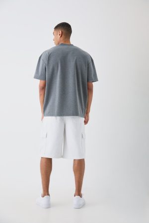 Oversized Rubber Print Heavyweight T-shirt