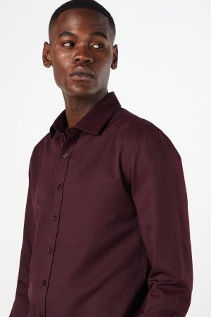Textured Stripe Long Sleeve Shirt