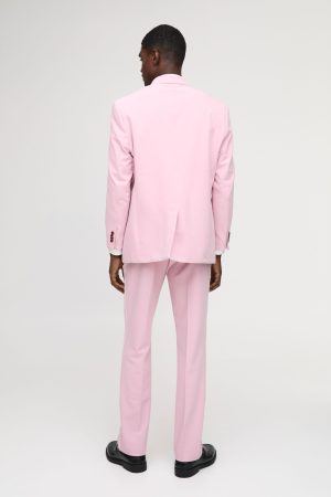 Straight Fit Contrast Edge Blazer