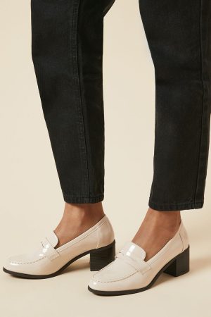 Lora Patent Heeled Loafers