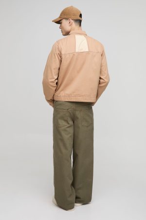 Regular Fit Twill Cut & Sew Jacket