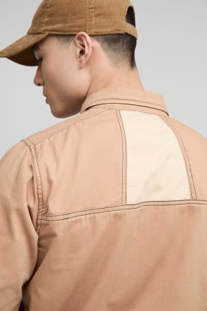 Regular Fit Twill Cut & Sew Jacket