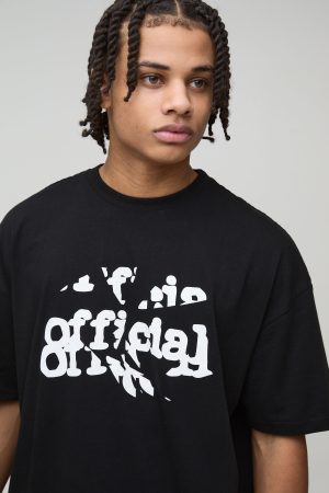 Oversized Official Graffiti Graphic T-Shirt