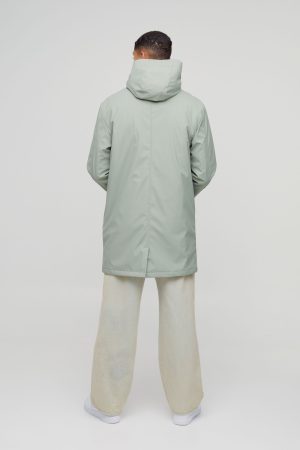 Regular Fit Longline Shower Resistant Mac Jacket