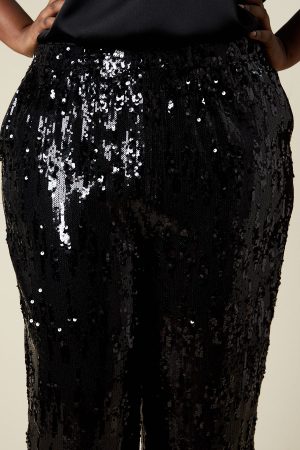 Curve Sequin Kickflare Trouser